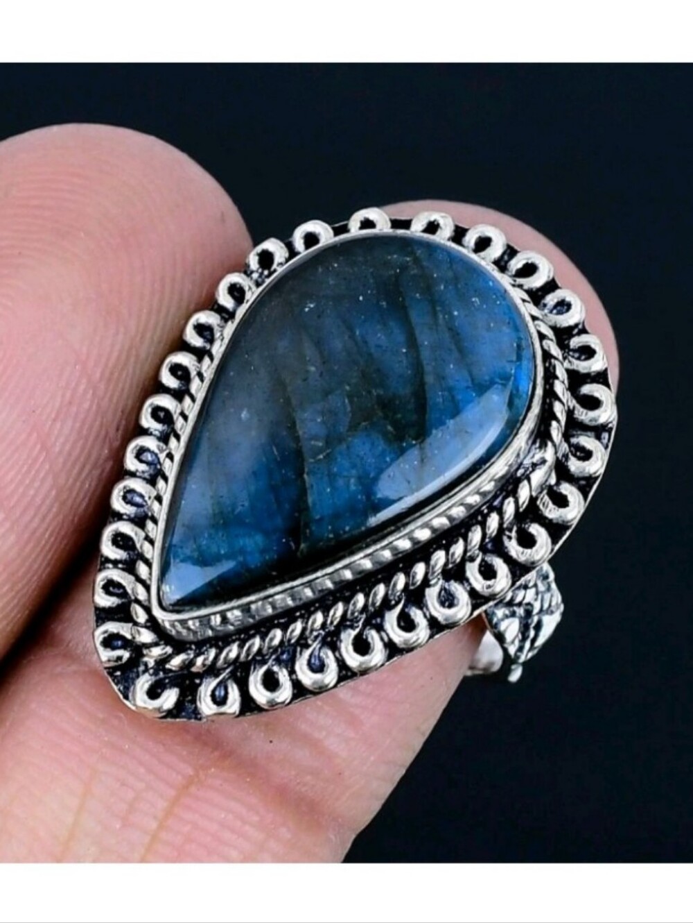 Labradorite Gemstone Jewelry 925 Sterling Silver Handmade Ring